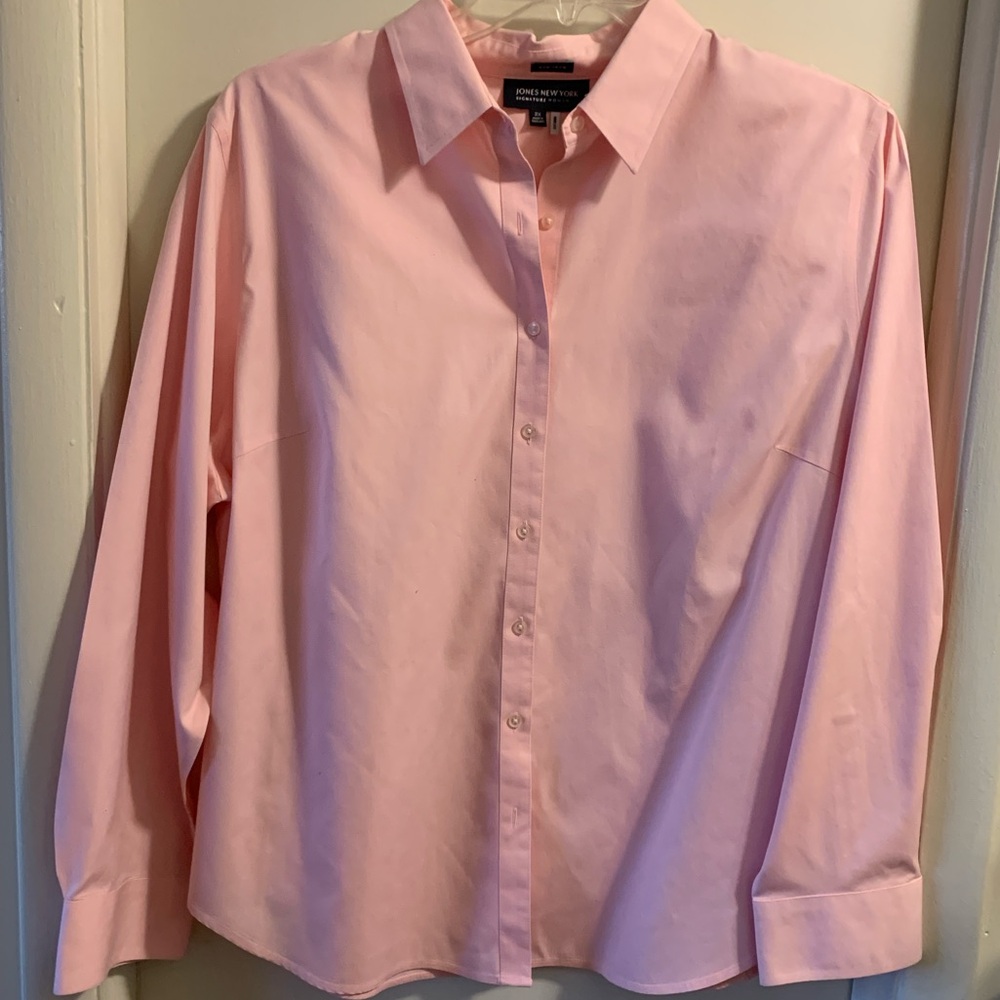NWOT Jones New York Women’s Pink Blouse, size 2X